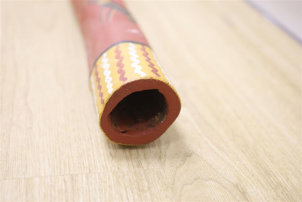 An Australian Didgeridoo, circa 1970, length 1.2 metres